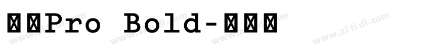 日产Pro Bold字体转换